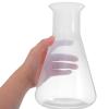 1000 mL Plastic Erlenmeyer Flask, Conical, Wide Mouth view 4