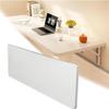 Wall-Mounted Folding Drop-Leaf Wooden Table, White, 120 × 40 cm view 1