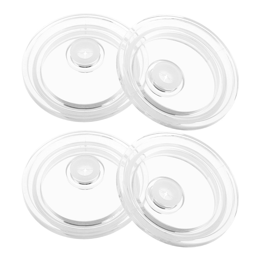 Reusable 16 oz Plastic Cup Lids, 4-Pack