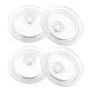 Reusable 16 oz Plastic Cup Lids, 4-Pack view 1