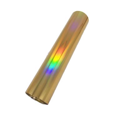 Hot Foil Roll for Metallic Transfer, Hot Stamping Foil Paper Roll, 32 cm x 80 m, Multicolor, for Crafts (Laser Gold)
