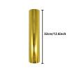 Hot Foil Roll for Metallic Transfer, Hot Stamping Foil Paper Roll, 32 cm x 80 m, Multicolor, for Crafts (Laser Gold) view 3