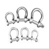 304 Stainless Steel Bow Shackles, Lifting Ring Shackles, 10-Pack, M4–M14 (M10: 1 pc) view 1