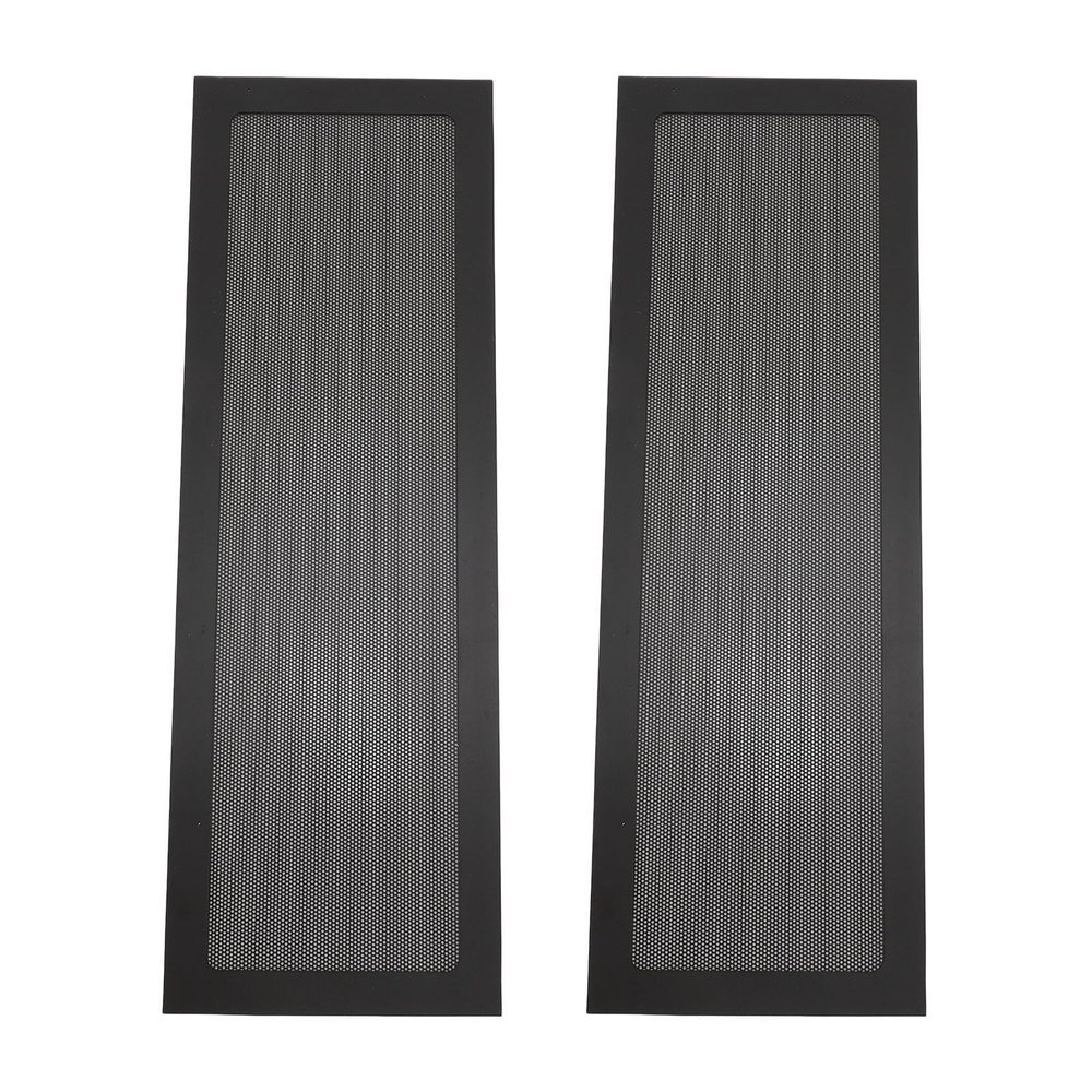 FTVOGUE PC Fan Dust Filters, Magnetic PVC Frame, 4.72 x 14.17 in, 2-Pack, Black