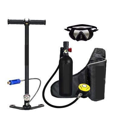 LLOOPK Diving Tank and Breathing Mask, Black Package D
