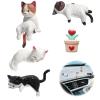 5-Piece Cute Cat Figurine Set with Flower Pot view 2