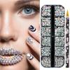 Flat-Back Rhinestones for Nail Art, Crystal, 1.56 mm, Multicolor, 12 Pieces, with Wax Pencil (Ph194-4b) view 2