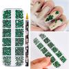Flat-Back Rhinestones for Nail Art, Crystal, 1.56 mm, Multicolor, 12 Pieces, with Wax Pencil (Ph194-4b) view 3