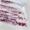 Flat-Back Rhinestones for Nail Art, Glass Rhinestones, SS4–SS12, 1,680 Pieces, Crystal Clear view 2