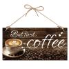 CREATCABIN But First Coffee Wooden Sign view 1