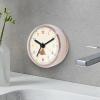 Huxibai Waterproof Silent Bathroom Clock view 3