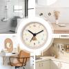 Huxibai Waterproof Silent Bathroom Clock view 4