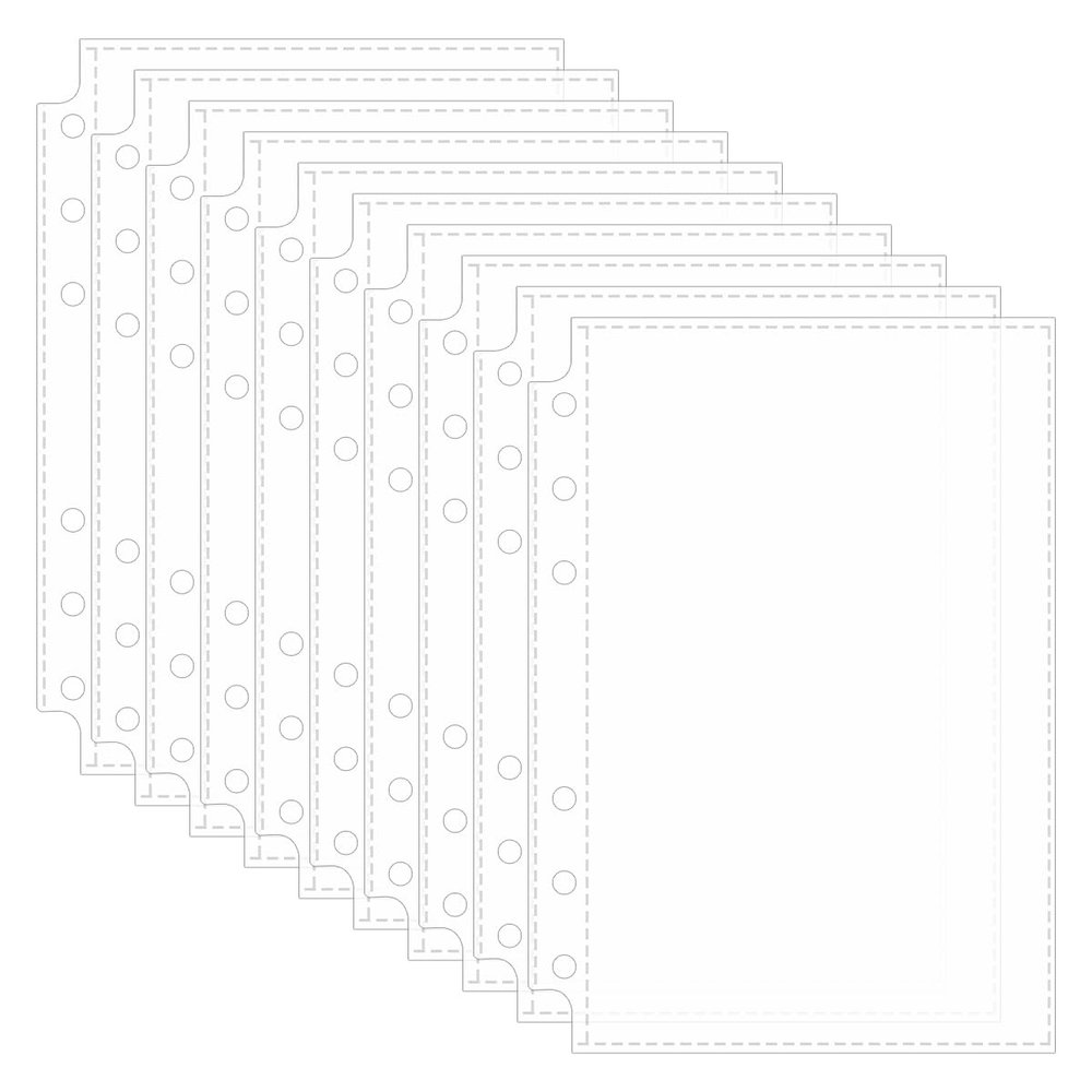 60 A6 Crystal-Clear Extra-Strong Binder Pockets for Photos and Postcards