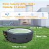 2–6 Person Inflatable Hot Tub for Patio and Garden, 150 Bubble Jets, Thermal Cover, One-Click Inflation, Mattress (196 × 71 cm) view 3