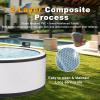 2–6 Person Inflatable Hot Tub for Patio and Garden, 150 Bubble Jets, Thermal Cover, One-Click Inflation, Mattress (196 × 71 cm) view 4