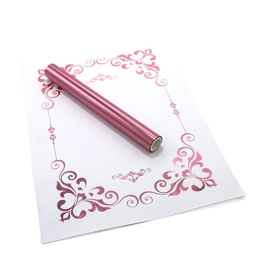 Metallic Toner-Reactive Transfer Foil Roll, Pink, 5 m x 19.3 cm