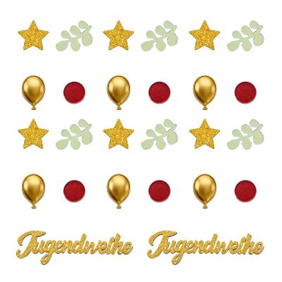 120-Piece Youth Confirmation Decoration Set in Gold