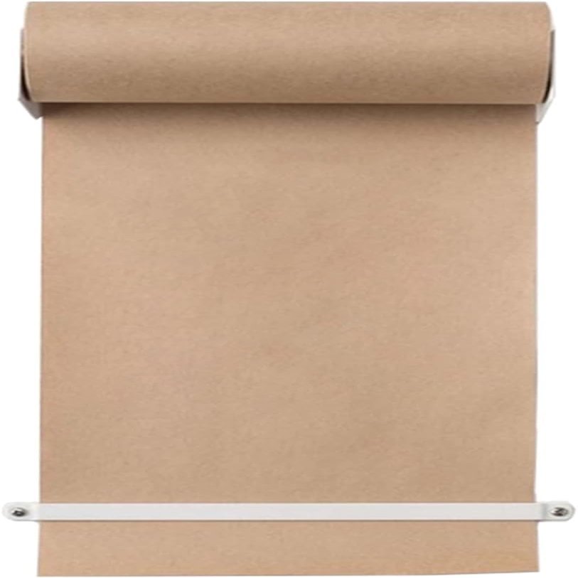 asdchZen Wall-Mounted Paper Roll Holder with Dispenser and Cutter, 67 cm / 26.3 in, White Steel