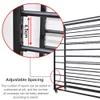 Adjustable Hanging-Rod Fabric Roll Storage Rack, 170 cm, with Wheels view 4