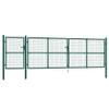 Mhdvray Garden Gate 500 x 175 cm, Green Galvanized Steel view 1