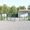 Mhdvray Garden Gate 500 x 175 cm, Green Galvanized Steel view 3