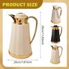 Large Arabic-Style Insulated Coffee Carafe, Yellow Gold view 3