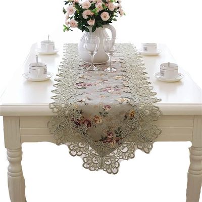 Pastoral Linen Table Runner for Dining Table, Coffee Table, or Shoe Cabinet, 40 x 280 cm