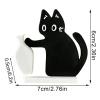 Cat Whisker Storage Magnet, 2 Mini Cat Vase Magnets view 2
