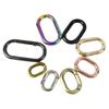 5 Oval Metal Spring O-Rings, Buckle Hooks for Handbags, Keychains & DIY (Brown, 32 mm) view 2