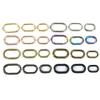 5 Oval Metal Spring O-Rings, Buckle Hooks for Handbags, Keychains & DIY (Brown, 32 mm) view 3