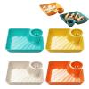 4 Pcs Sauce Separated Plate Set view 1