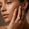 Meadows 925 Sterling Silver Ring with Golden Rutilated Quartz, Oval Gemstone Ring, Handmade Minimalist Jewelry, Gift for Women R-1919AN_57 (18.1) view 2