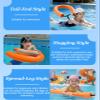 QHZYMX Non-Inflatable Pool Noodle for Adults with Hip Belt and Storage Bag, Green, 5-Pack view 2