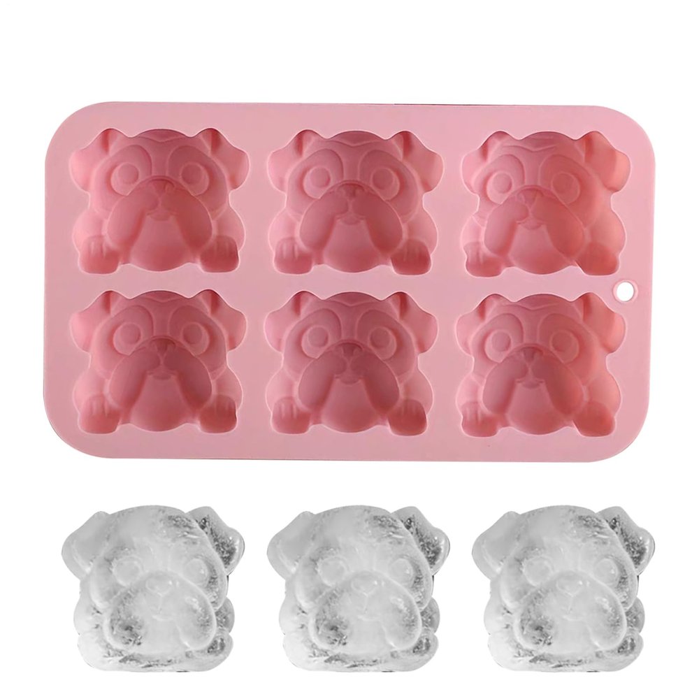 Dog Ice Cream Mold | Reusable 3D Silicone with Non-Stick Coating
