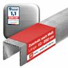 GALINDUSTRIAL Brushed Aluminum U-Channel 30×30×30×2 mm, 90 cm, Custom Cut, EN AW6060 view 1
