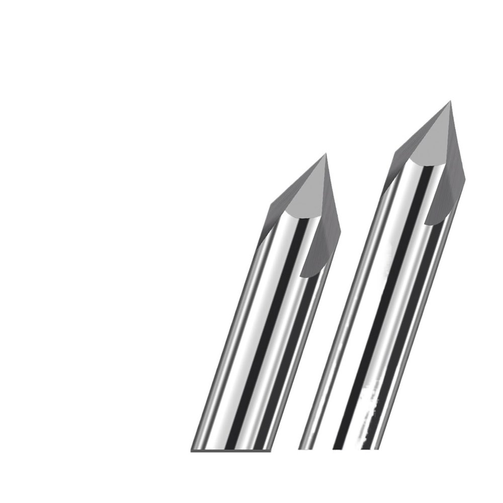 HRC55 Tungsten Steel Aluminum Chamfer Mill with Carbide (8X50L X90R, 1 Piece)