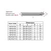 HRC55 Tungsten Steel Aluminum Chamfer Mill with Carbide (8X50L X90R, 1 Piece) view 2