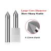 HRC55 Tungsten Steel Aluminum Chamfer Mill with Carbide (8X50L X90R, 1 Piece) view 3