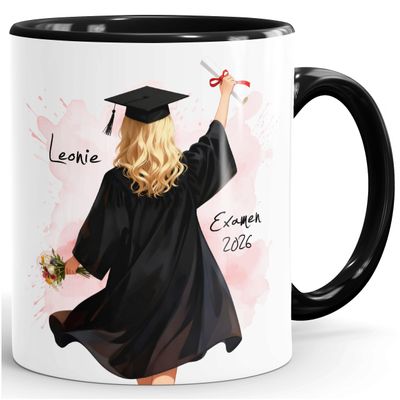 SpecialMe 2026 Graduation Coffee Mug for Women – Personalized Name, Customizable Figure, White-Interior Ceramic Mug