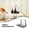 HOODANCOS Black Iron Under-Desk Cable Management Tray view 3