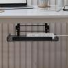 HOODANCOS Black Iron Under-Desk Cable Management Tray view 4