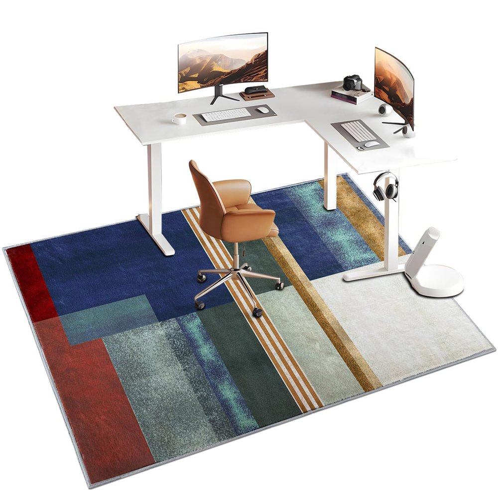 SZZEUOA Office Chair Mat for Hard Floors, 60 x 200 cm