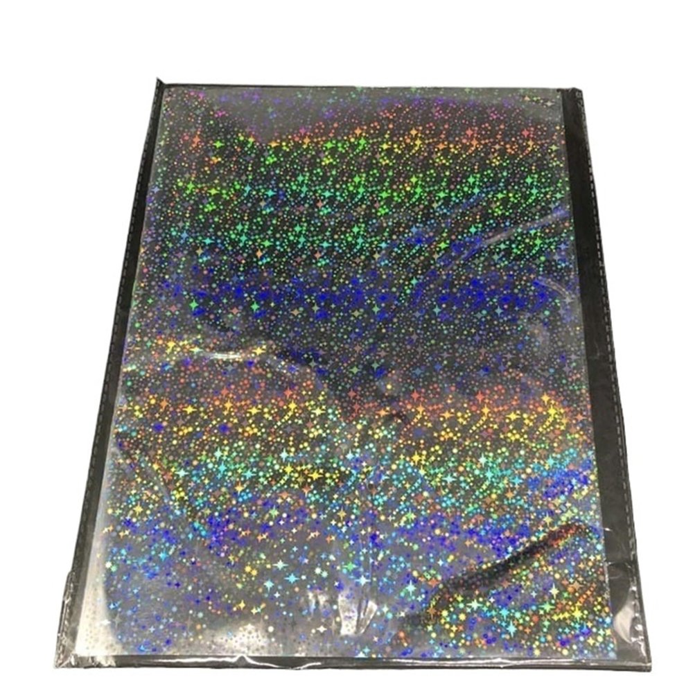 Heat-Activated Foil, A4 Hot Foil Transfer Paper for Printers, Multicolor, 50 Sheets (Glitter)