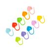 50 Colorful Stitch Markers - Heart-Shaped Clips view 3