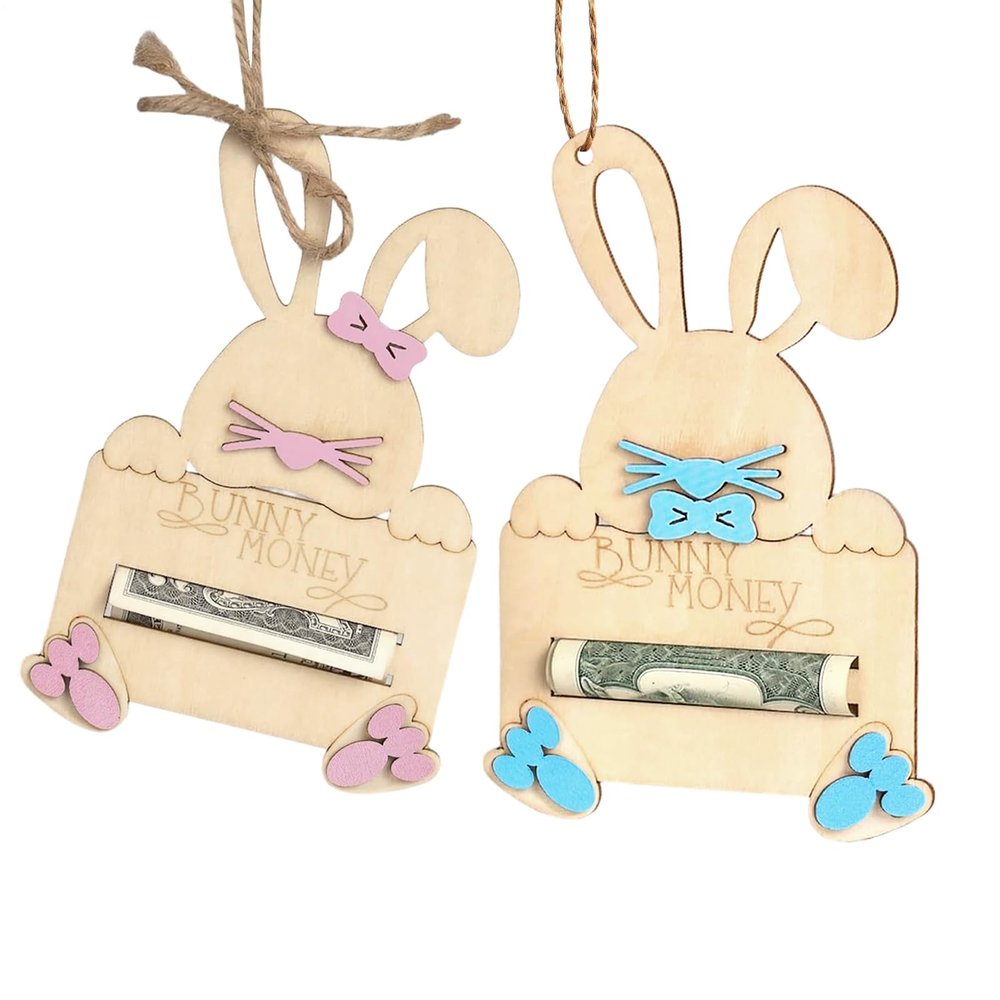 Bunny-Shaped Cash Holder for Easter