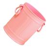 Fdit Pen Holder, Sturdy Plastic Bucket with Large Capacity and 2 Handles, Pink view 1