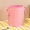 Fdit Pen Holder, Sturdy Plastic Bucket with Large Capacity and 2 Handles, Pink view 2