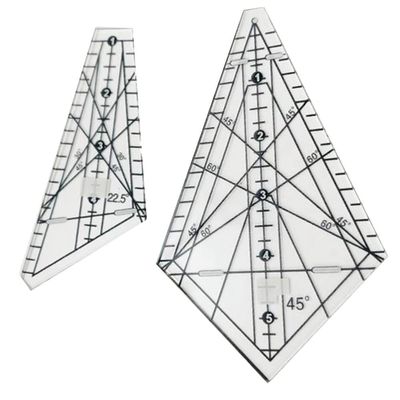 KikoSpark Acrylic Patchwork Ruler 22.5 / 45