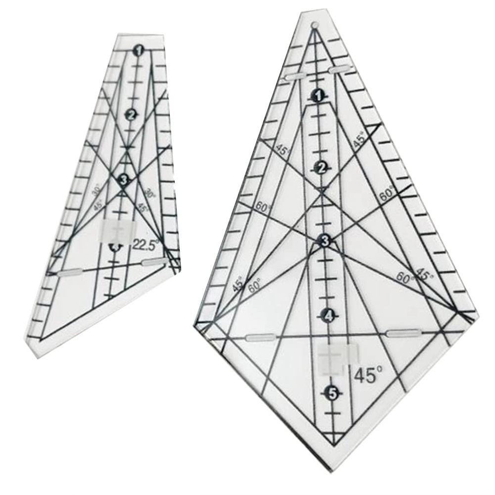 KikoSpark Acrylic Patchwork Ruler 22.5 / 45