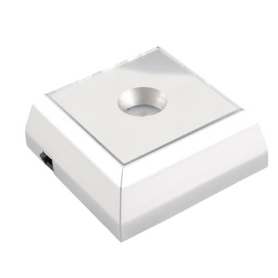 Riuulity LED Lamp Holder with Mirrored Base
